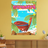 Toile Sumatra Indonésie affiche voyage (Insitu(Salon))