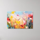 Toile Summer Meadow – Expressive Abstract Wildflowers (Recto)