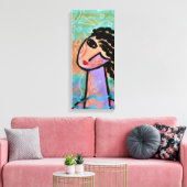 Toile Summer Sun Portrait numérique Abstrait d'une femme (Insitu(Salon))