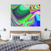 Toile Summerfeel, Rainbowart 3D Abstrait (Insitu(Chambre))