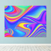 Toile Summerfeel, Rainbowart 3D Abstrait (Insitu (Plancher de Bois))