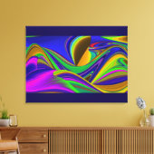 Toile Summerrainbow, Rainbowart 3D Abstrait (Insitu(Salon))