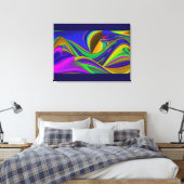 Toile Summerrainbow, Rainbowart 3D Abstrait (Insitu(Chambre))