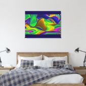 Toile Summerrainbow, Rainbowart 3D Abstrait (Insitu(Chambre))