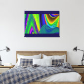 Toile Summerrainbow, Rainbowart 3D Abstrait (Insitu(Chambre))