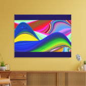 Toile Summerrainbow, Rainbowart 3D Abstrait (Insitu(Salon))