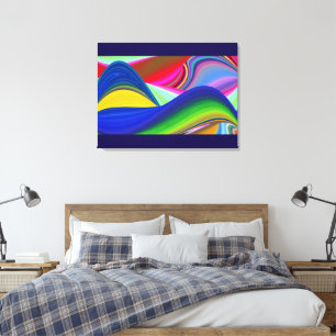 Toile Summerrainbow, Rainbowart 3D Abstrait