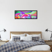 Toile Summerrainbow, Rainbowart 3D Abstrait (Insitu(Chambre))