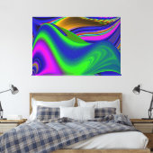 Toile Summerrainbow, Rainbowart 3D Abstrait (Insitu(Chambre))