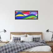 Toile Summerrainbow, Rainbowart 3D Abstrait (Insitu(Chambre))
