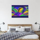 Toile Summerrainbow, Rainbowart 3D Abstrait (Insitu(Chambre))