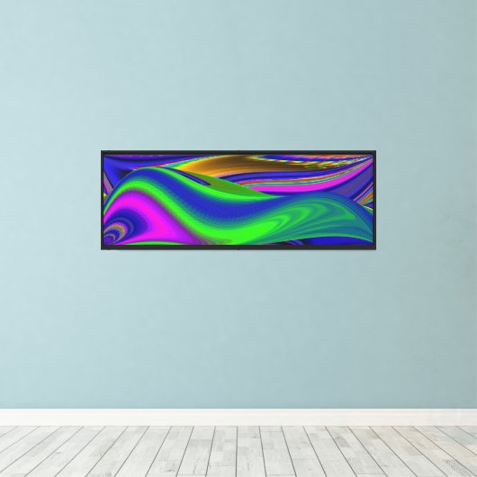 Toile Summerrainbow, Rainbowart 3D Abstrait (Insitu (Plancher de Bois))
