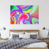 Toile Summerrainbow, Rainbowart 3D Abstrait (Insitu(Chambre))