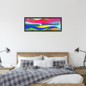 Toile Summerrainbow, Rainbowart 3D Abstrait (Insitu(Chambre))