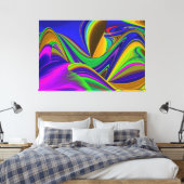 Toile Summerrainbow, Rainbowart 3D Abstrait (Insitu(Chambre))