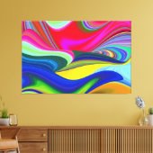 Toile Summerrainbow, Rainbowart 3D Abstrait (Insitu(Salon))