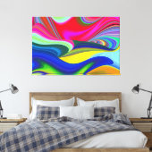 Toile Summerrainbow, Rainbowart 3D Abstrait (Insitu(Chambre))