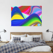 Toile Summerrainbow, Rainbowart 3D Abstrait (Insitu(Chambre))