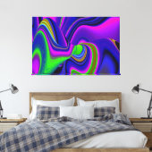 Toile Summerrainbow, Rainbowart 3D Abstrait (Insitu(Chambre))