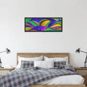 Toile Summerrainbow, Rainbowart 3D Abstrait (Insitu(Chambre))