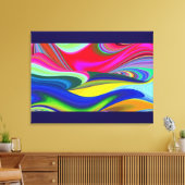 Toile Summerrainbow, Rainbowart 3D Abstrait (Insitu(Salon))