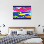 Toile Summerrainbow, Rainbowart 3D Abstrait (Insitu(Chambre))