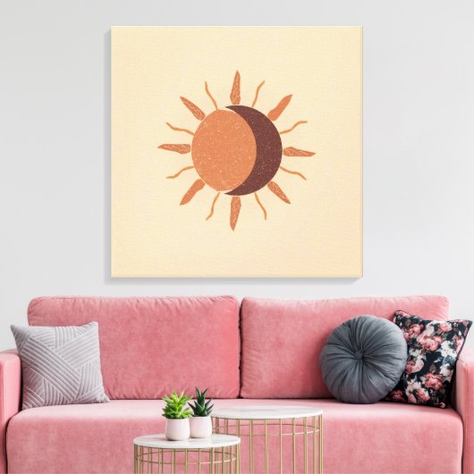 Toile Sun and Moon – Boho Celestial | Sacred Balance (Insitu(Salon))
