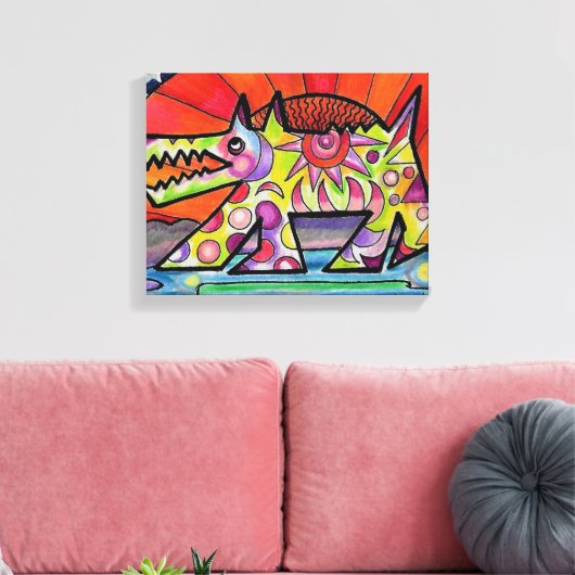 Toile Sun Chien #1 (Insitu(Salon))