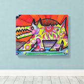 Toile Sun Chien #1 (Insitu (Plancher de Bois))