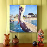 Toile Sun Day Cute Ocean Beach Pier Pelican Bird Photo<br><div class="desc">Cet heureux pélican perché sur une balade surplombant une plage californienne crie "prêt pour les vacances". Imaginez la brise océanique en regardant cette photo sur toile. Vous pouvez facilement personnaliser cet art mural plus je propose également la personnalisation sur n'importe quel produit. REMARQUE IMPORTANTE : Veuillez ne pas modifier la...</div>