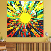 Toile Sun En Abstrait 910 (Insitu(Salon))