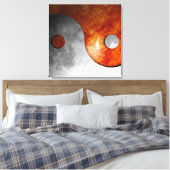 Toile Sun et Moon Yin Yang (Insitu(Chambre))