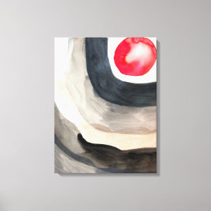 Toile Sun gris et noir art moderne abstrait