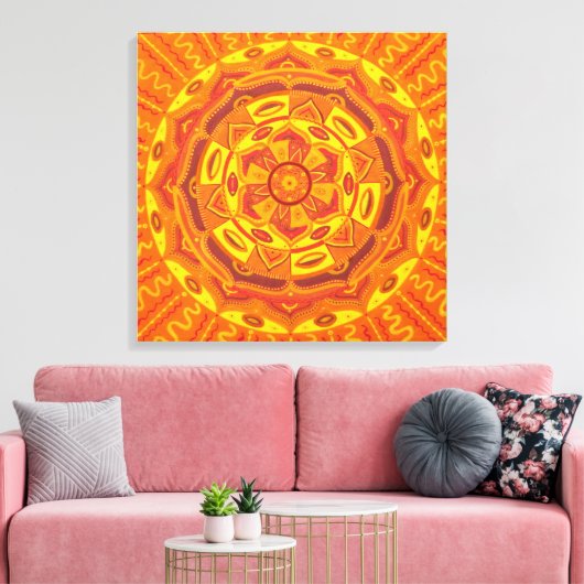 Toile Sun Mandala (Insitu(Salon))