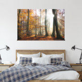 Toile Sun Rays Mystic Misty Forest Enveloppé (Insitu(Chambre))