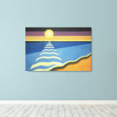 Toile Sun Sea et Sand 2003 (Insitu (Plancher de Bois))