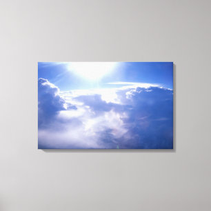 Toile Sun shinning par des nuages