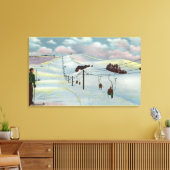 Toile Sun Valley, ID - Sawtooth Mnts. Ski D'Équitation (Insitu(Salon))