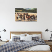 Toile Sun Valley, ID - Wild Horse Roundup (Insitu(Chambre))