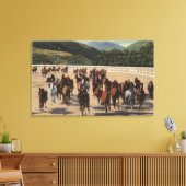 Toile Sun Valley, ID - Wild Horse Roundup (Insitu(Salon))