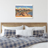 Toile Sunbathers & Swimmers on Boardwalk & Beach (Insitu(Chambre))