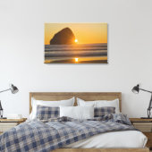 Toile Sunburst Et Haystack Rock Au Cap Kiwanda (Insitu(Chambre))