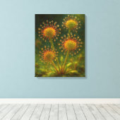 Toile Sundew: Toxic Elegance Impressionist Art (Insitu (Plancher de Bois))