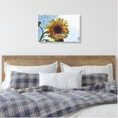 Toile Sunflower Digital Modern Art (Insitu(Chambre))