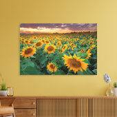 Toile Sunflower Field à Longmont, Colorado (Insitu(Salon))