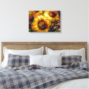 Toile "Sunflower Gold" 18" x 12" 