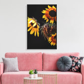 Toile Sunflower Stretched Canvas Print (Insitu(Salon))