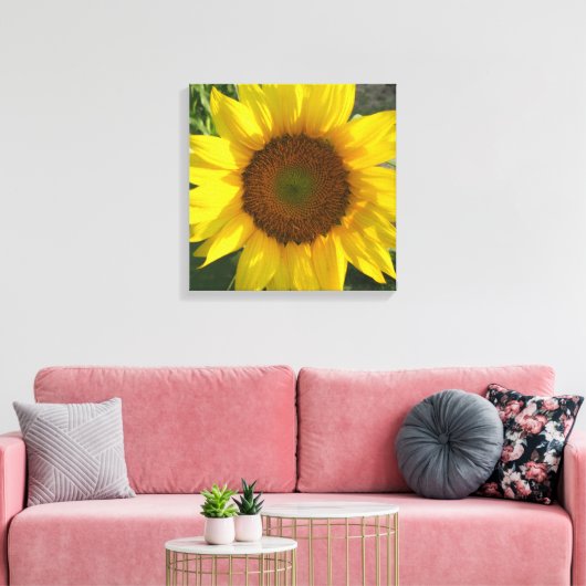 Toile Sunflower Stretched Canvas Print (Insitu(Salon))