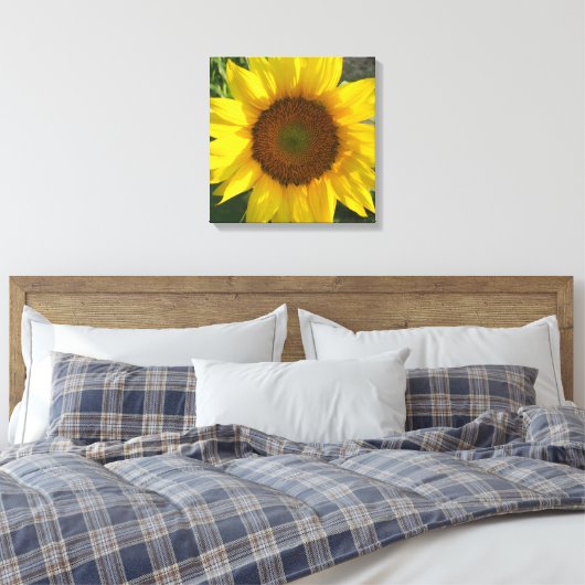 Toile Sunflower Stretched Canvas Print (Insitu(Chambre))