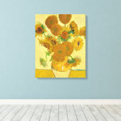 Toile Sunflowers par Vincent Van Gogh (Insitu (Plancher de Bois))